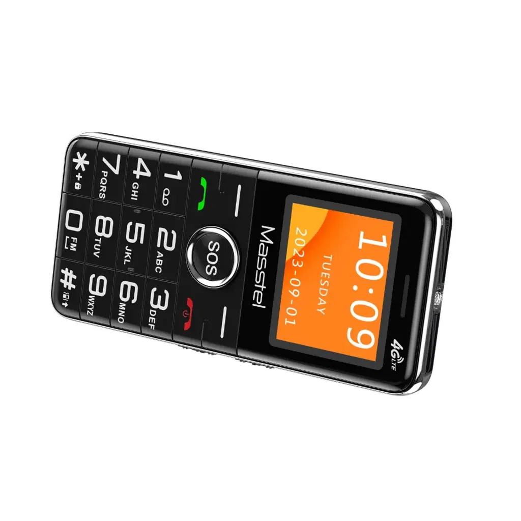 Кнопочный телефон для пожилых с двумя SIM-картами, 1.77''
