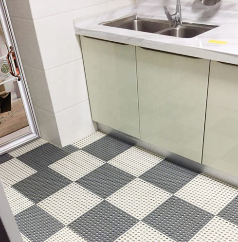 High Quality Soft Durable PVC Noon-Slip Drainage Floor Mat, Bathroom Natatorium Non-Slip Drainage Ingterlocking Floor Tile