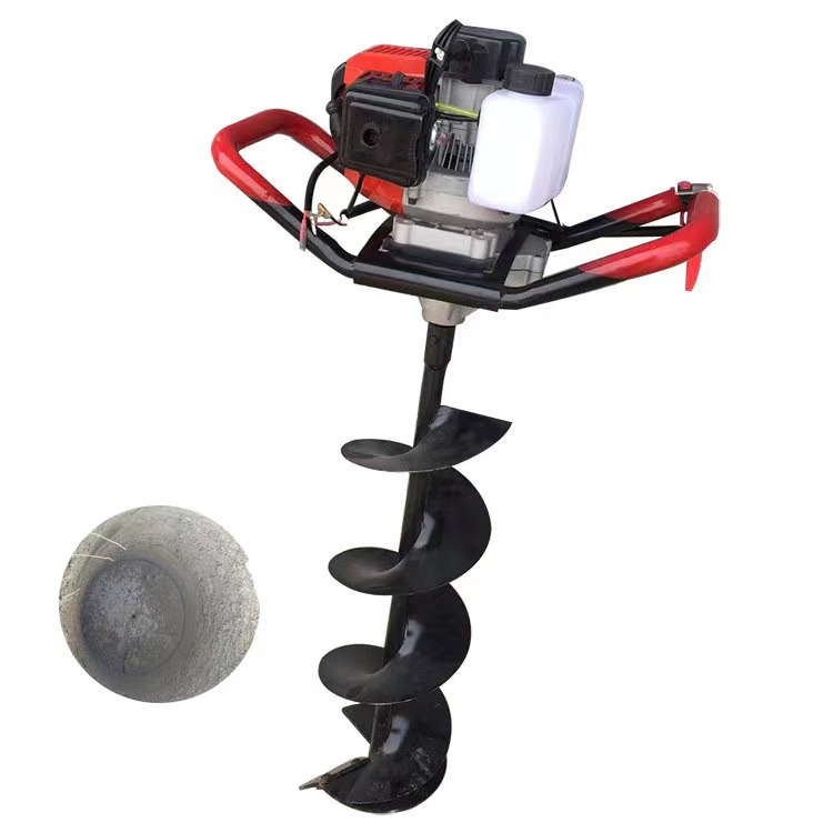62cc Gasoline Post Hole Digger Soil Digging Machine Earth Auger with Ground Drill (GD600B)