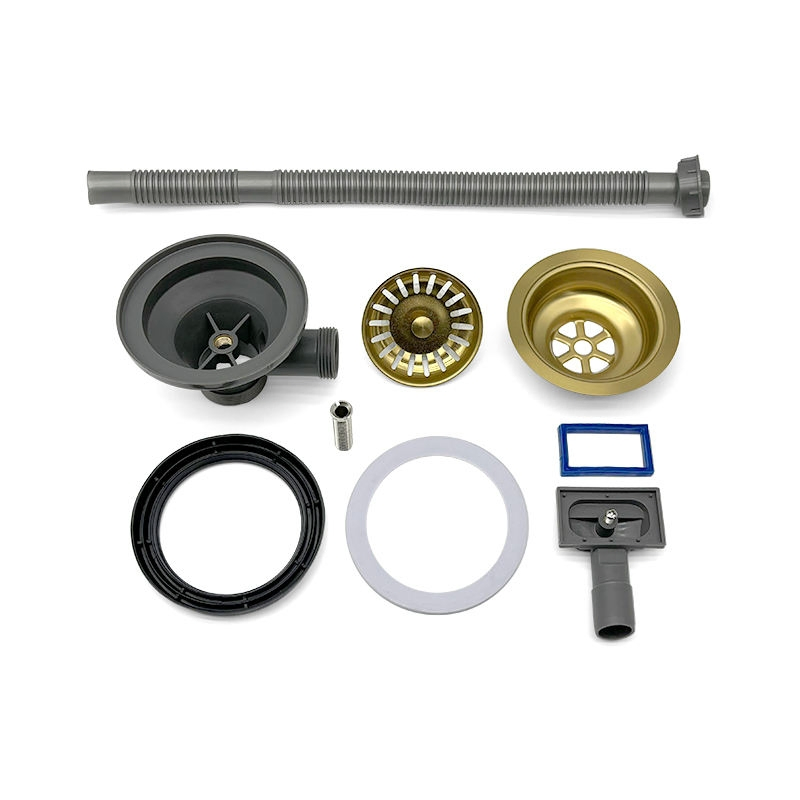 Easy-Install Stainless Steel Odor-Proof Kitchen Sink Strainer with Overflow Protection Pipe