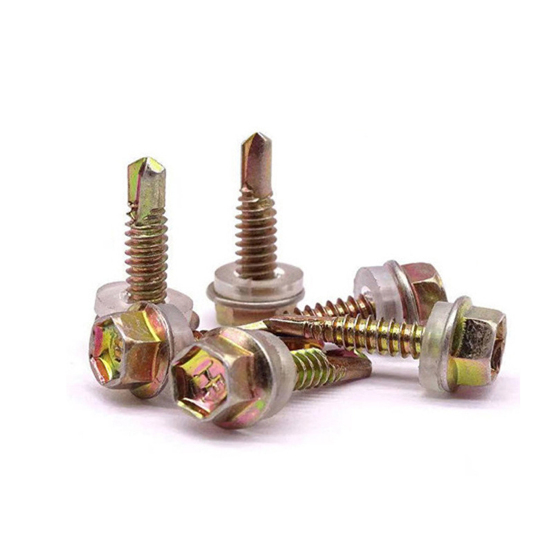 Nylon Cap Self-Drilling Screw for Waterproofing Metal Tiles