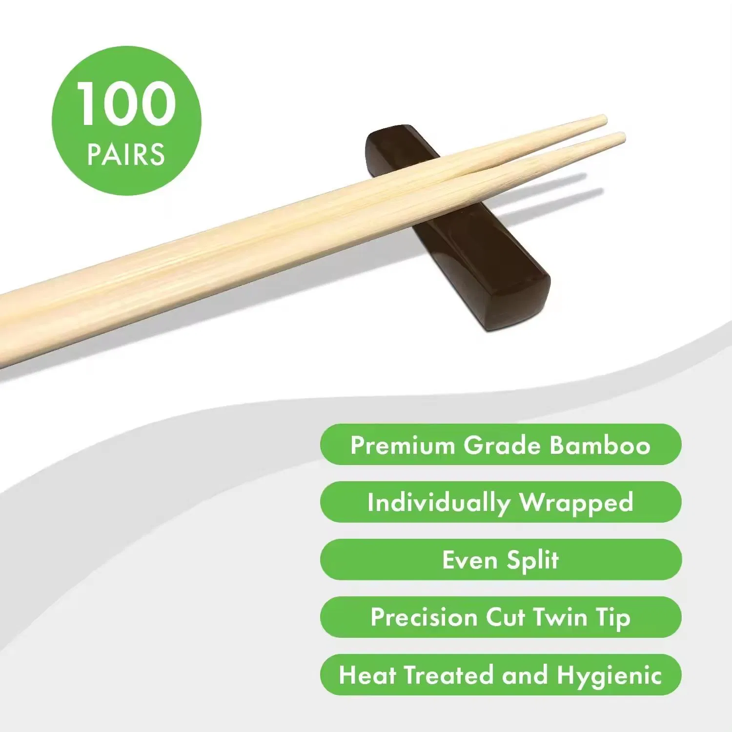 Wholesale Bamboo Twin Chopsticks Food Grade Disposable Chopsticks Sushi Chopstick Use in Restaurant