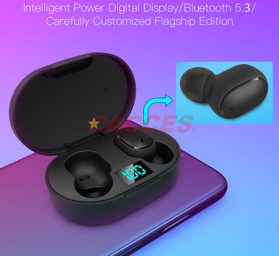 Bluetooth Headphones Tws Earbuds Bluetooth 5.3 Wireless Earbuds Ipx4 Waterproof Earphone, Black/Green/Blue/Pink/White in-Ear Headphones Smart Light Weight HiFi