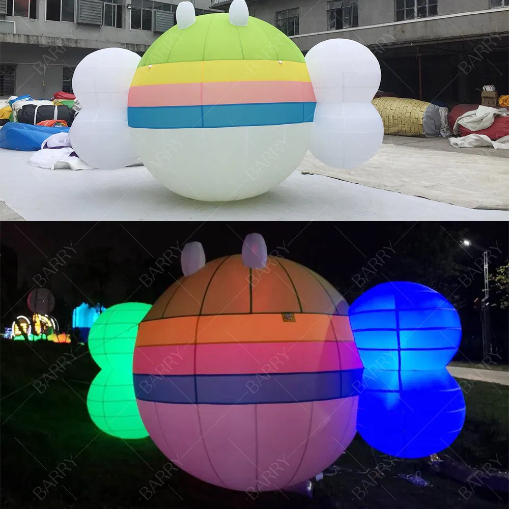 Super Character Inflatable Bee Light Year Cartoon Animal Model for Event Decoration
