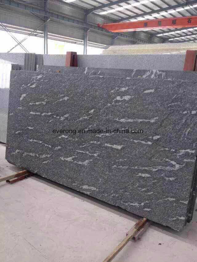 Natural Stone Exterior Wall Tile China Jet Black Mist Snow Grey Granite for Cladding/Covering