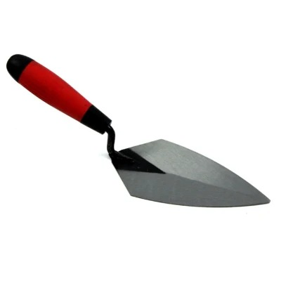 Building Tool Cement Tools Rubber Handle Pointed Blade Bricklaying Trowel