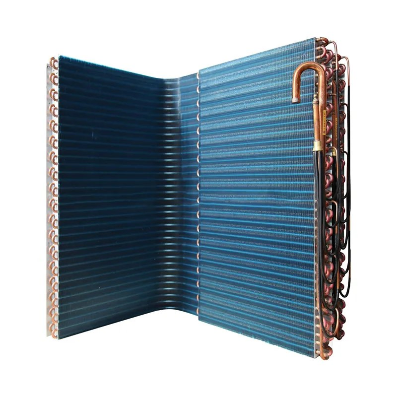 Air Conditioner Parts L Shape Copper Tube Aluminium Fin Evaporator