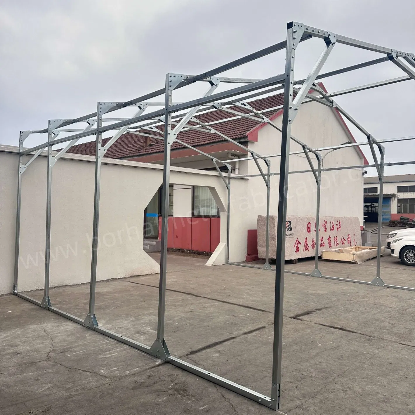 20FT*20FT Garden Backyard Prefabricated Frame Outdoor Storage Steel Carport Shelter