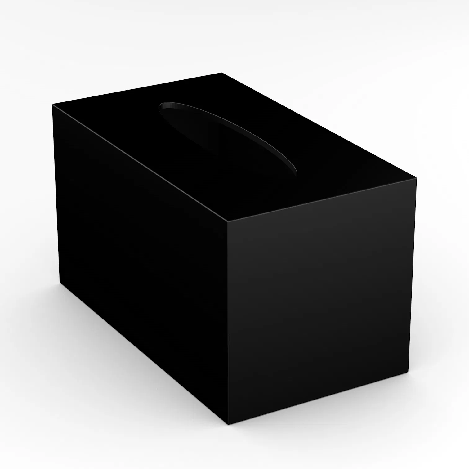 China Professional Design High Taste Classic Black Tissue Containers