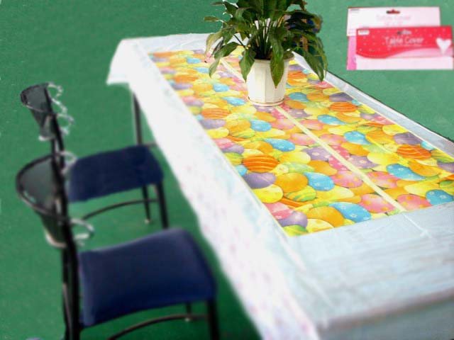 Wholesales High Quantity Recyclable Disposable Brand's Printed Plastic Table Cover for BBQ
