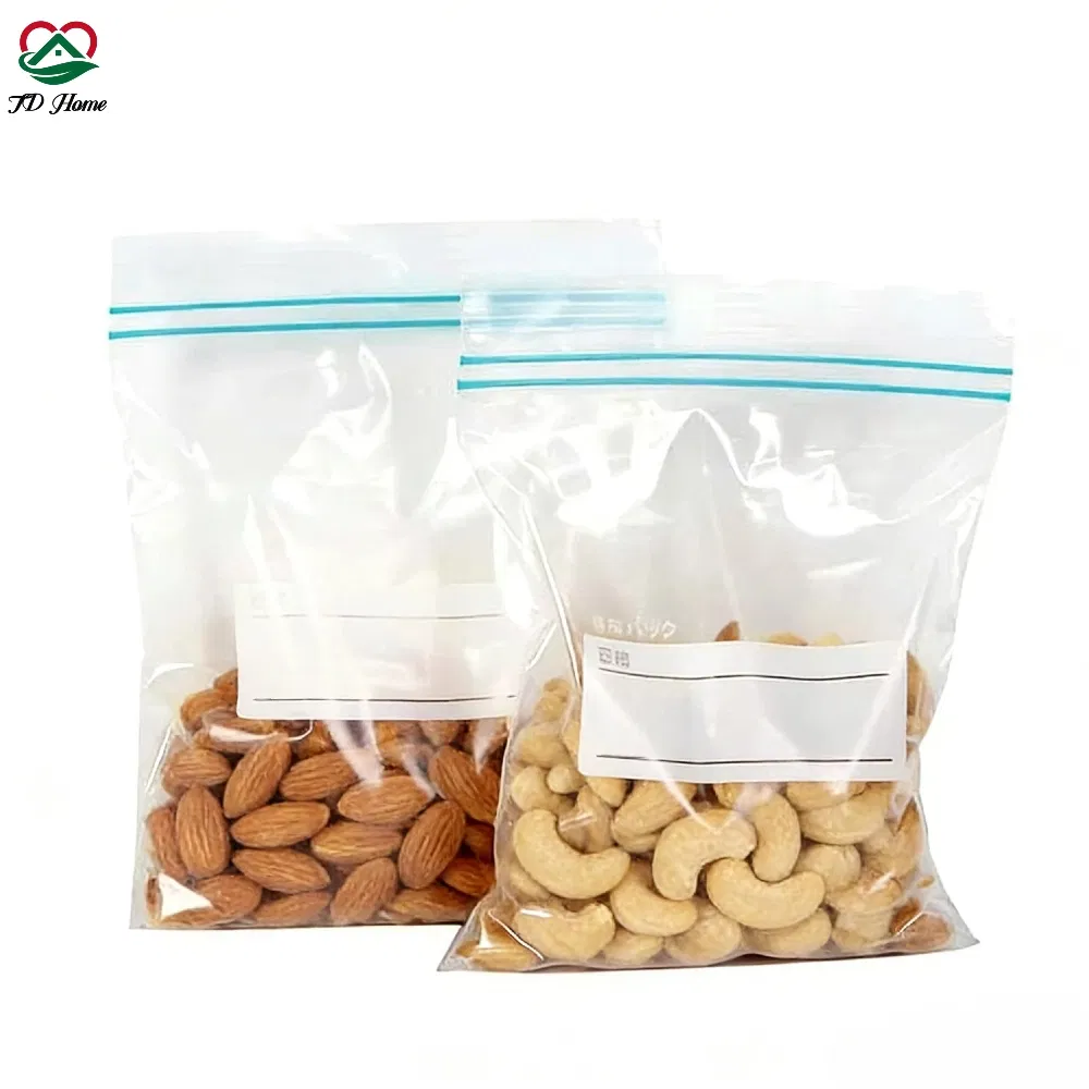 Customized Transparent Food Grade Material Ziplock Plastic Bag with FDA