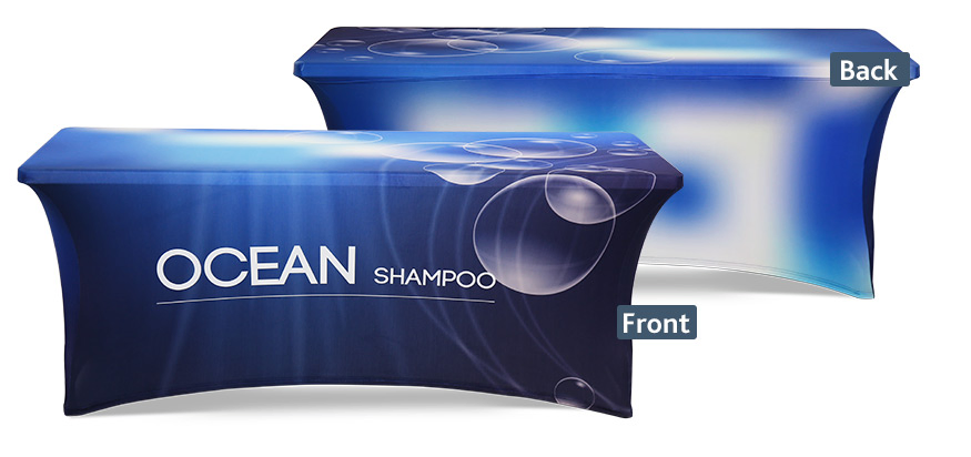 Custom Printed Polyester Exhibition Advertising Table Cover with Logo