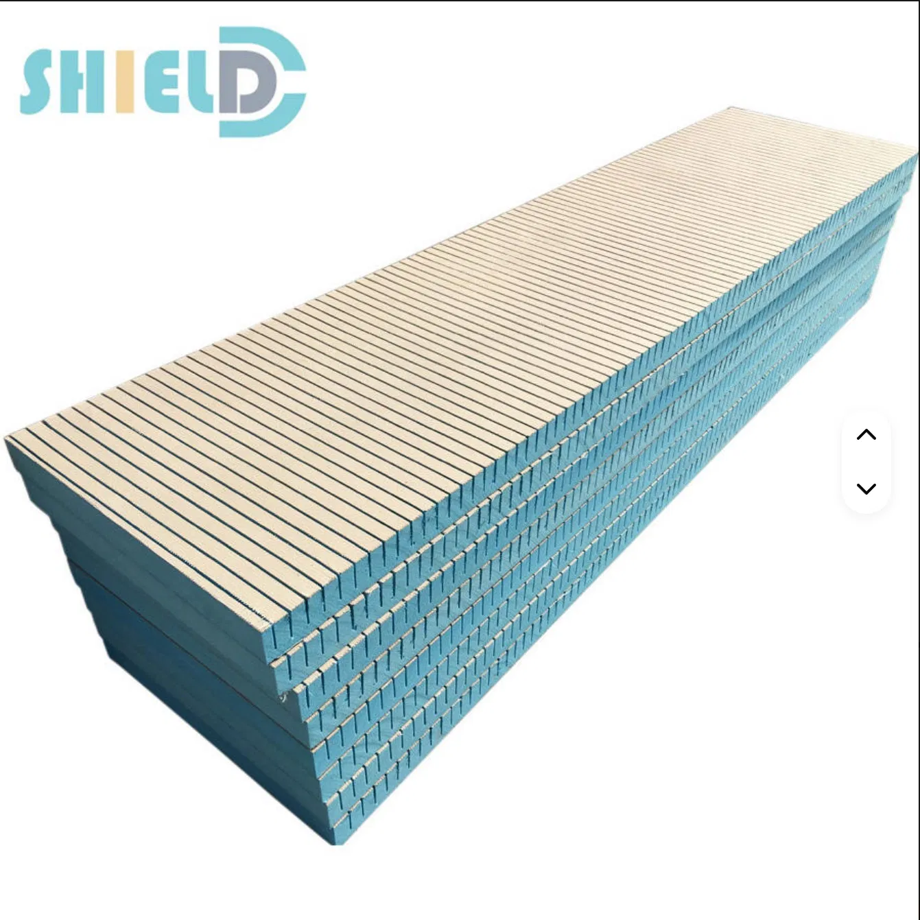 Curved Foam Insulation Board with Blue Extruded Polystyrene Foam Design