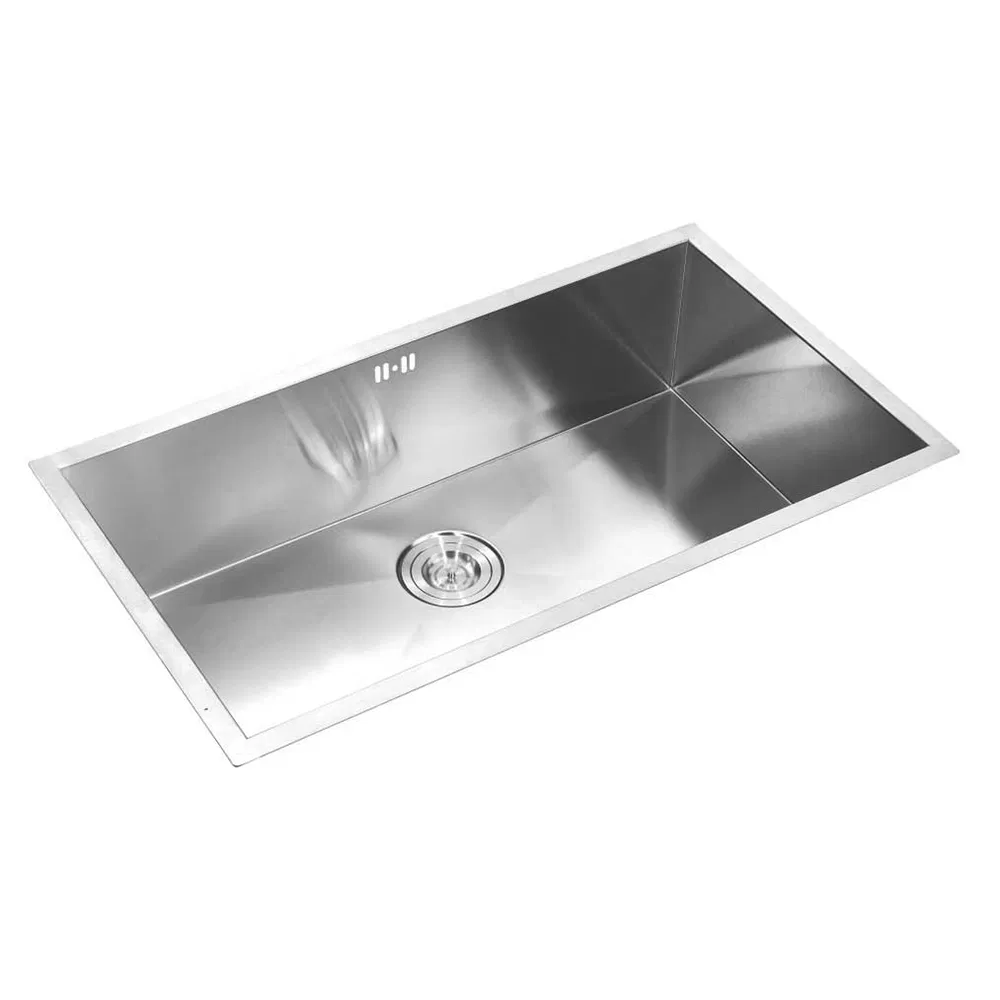 Practical Sink Stainless Steel Single Bowls Rectangular Washing Basin Kitchen Sink