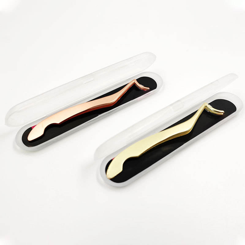 Volume Eyelash Extension Rose Gold Stainless Steel Tweezers Private Label Custom Lash Personalized Tweezers with Factory Price
