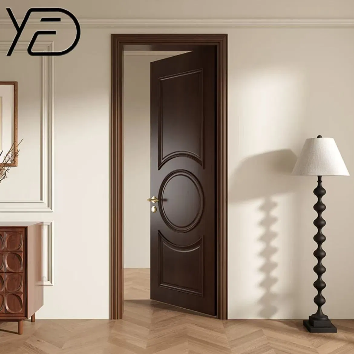 PVC Fire Entrance Composite Interior Door Veneer Fire Rated Timber Door Veneer Wooden Fire Hotel Room Door Fire Resistant Door for Hotel