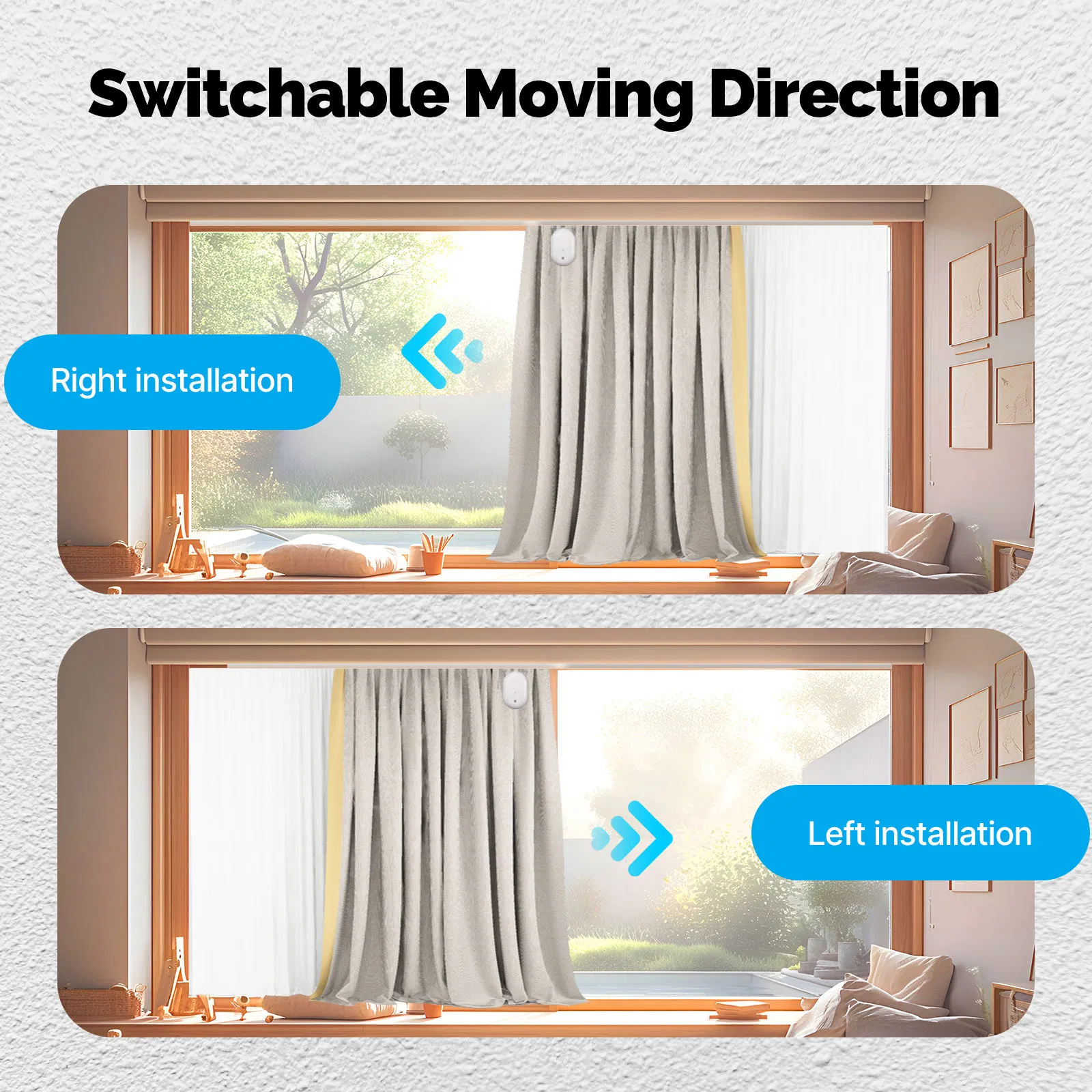 SLS Tuya Zigbee Smart Electric Curtain Robot Wireless Automatic Curtains Driver Motor