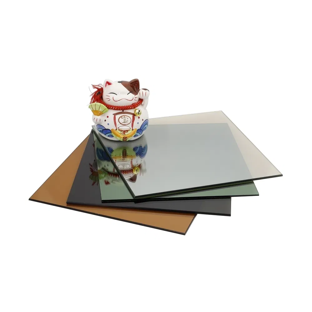 Advanced Silver Plating Process Crack-Resistant Grey Glass Silver Mirror for Furniture