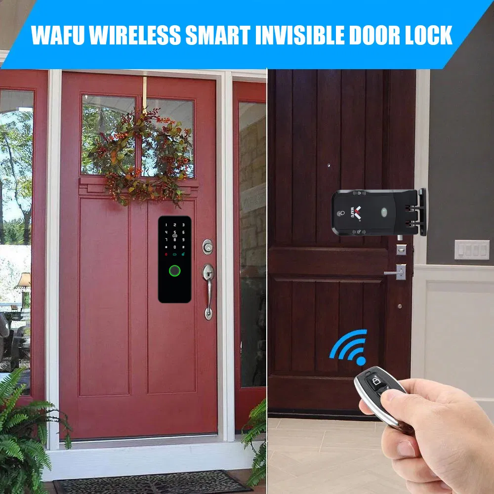 Wafu Wireless Fingerprint Digital Tuya APP Remote Control Security Home Door Lock