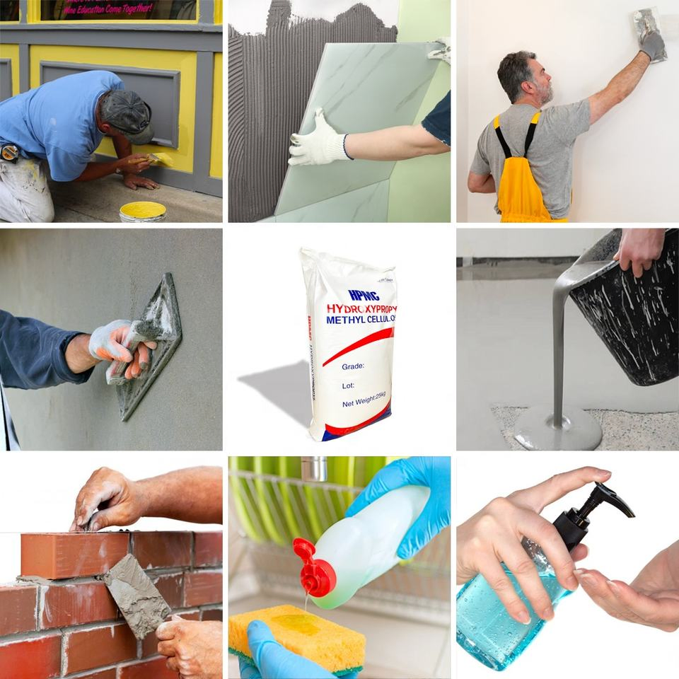 Hydroxypropyl Methylcellulose HPMC Wall Putty with Tile Adhesive Cellulose