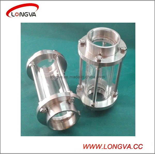 Sanitary Stainless Steel Pipeline Sight Glass with Threaded Connection