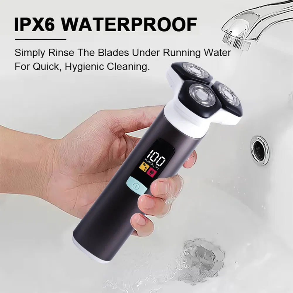 USB Rechargeable Electric Shaver for Men 4D Floating Cutter Head Beard Trimmer New Reciprocating Foil Shaver