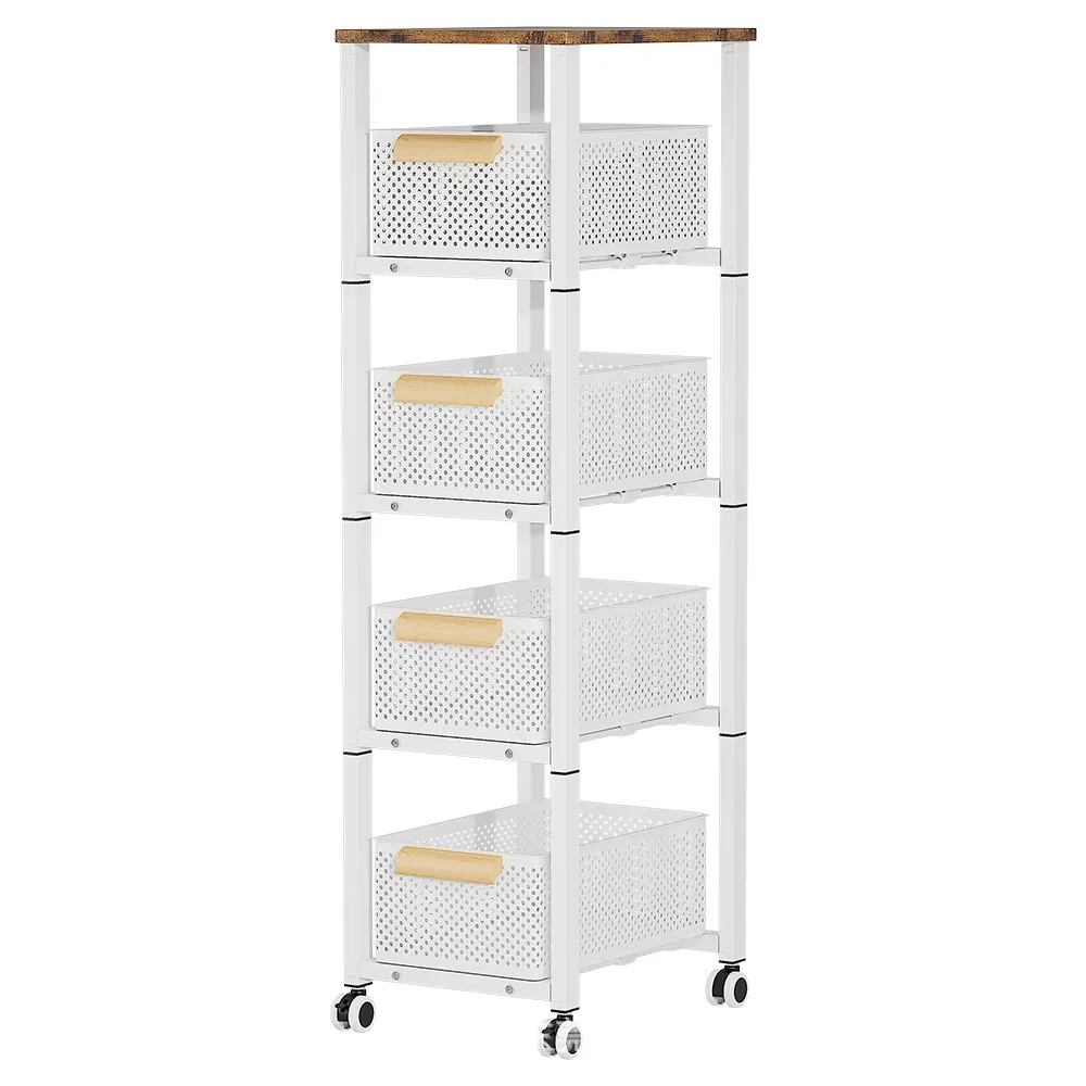 Fruit Vegetable Storage Cart Kitchen Organizer and Storage Cart with Wheels