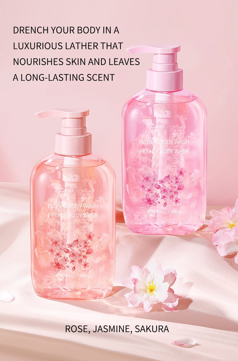 ODM OEM Wholesale Customized Aromatic Rose Petal Body Wash Jiaoti Brand Body Wash for All Skin Types