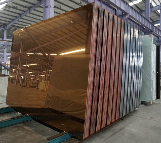 Jinghu Double Coated Bronze Aluminum Mirror Wholesale Home Decor Mirror Bathroom Wall Mirror Home Hotel Decoration Make up Mirror