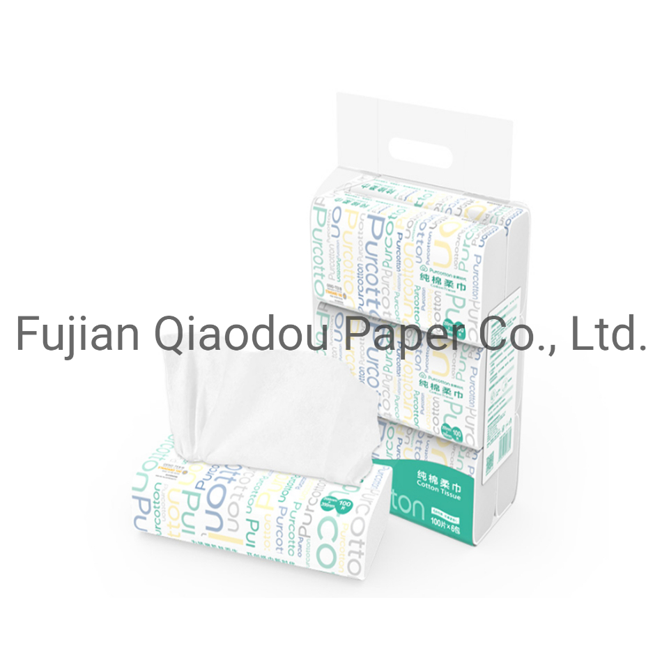 High Quality Super Soft for Face and Hand Disposable Cotton Tissue Dry Paper Towel