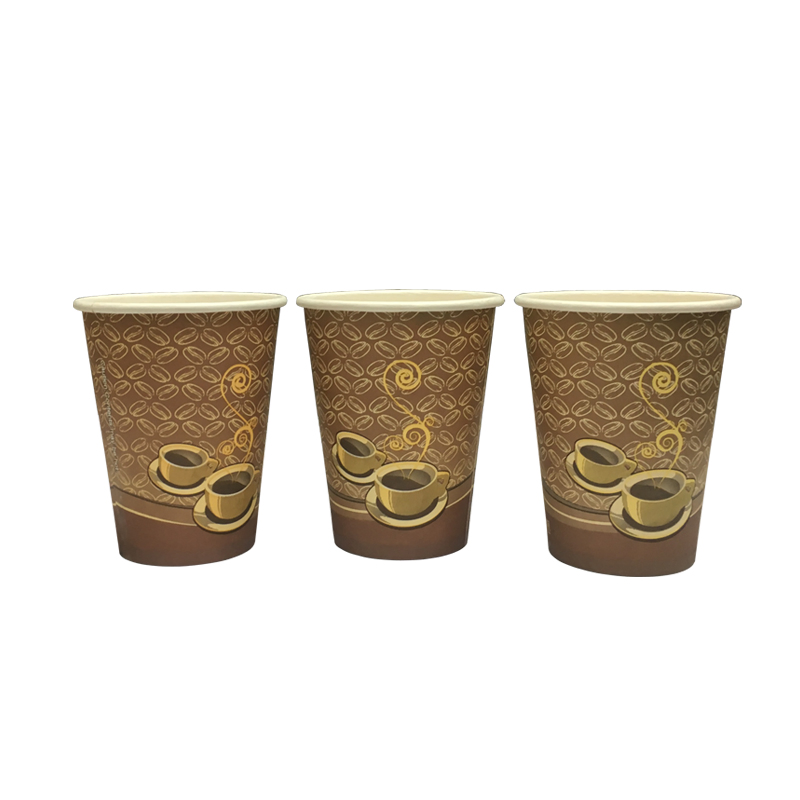 Одноразовая бумажная чашка 12 oz для кофе