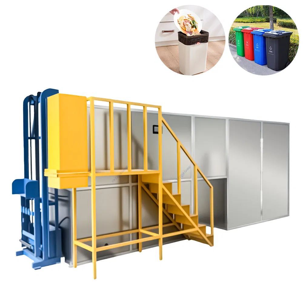 Wholesale Kitchen Waste Dewatering and Reduction Machine High Quality Food Waste Disposer Durable High Efficiency Kitchen Waste Crushing Machine