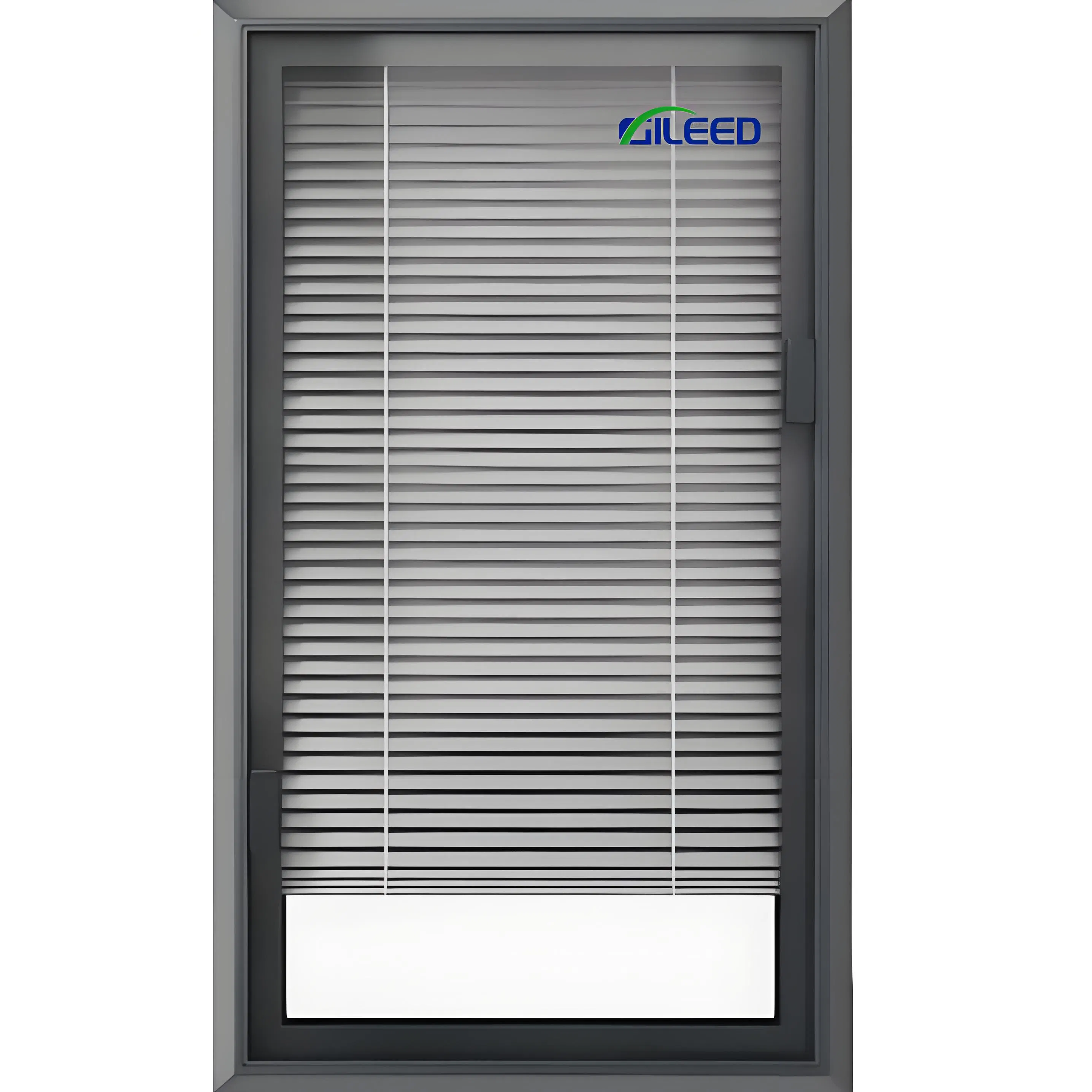 Residential USA House Sliding Aluminum Window with Magnetic Shutter Curtain