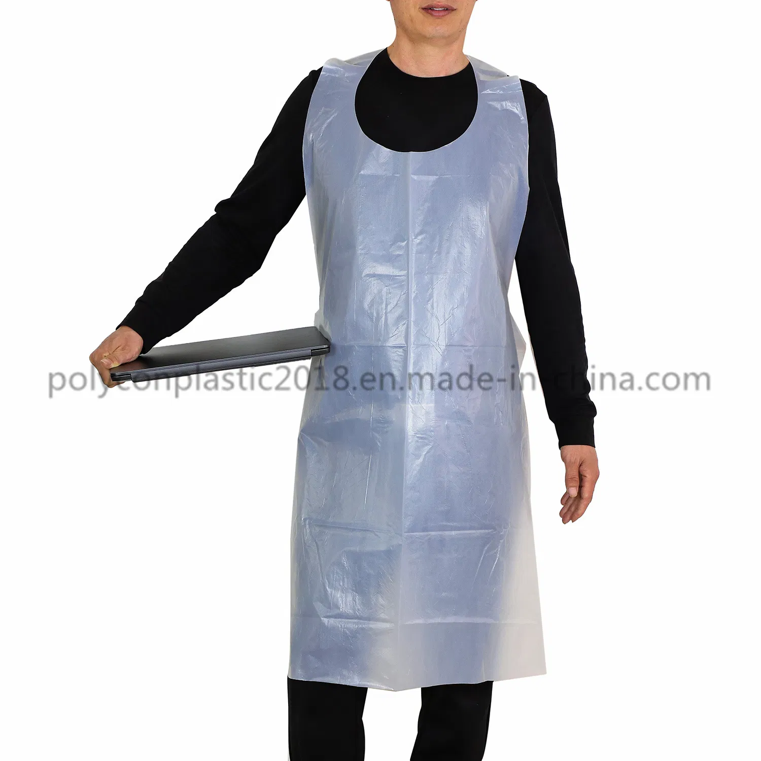 Clear Disposable Plastic PE Waterproof Restaurant Apron with Factory Price