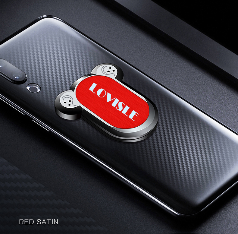 Lovisle Tech Electric USB Mobile Phone Lighter Kickstand Finger Ring Grip