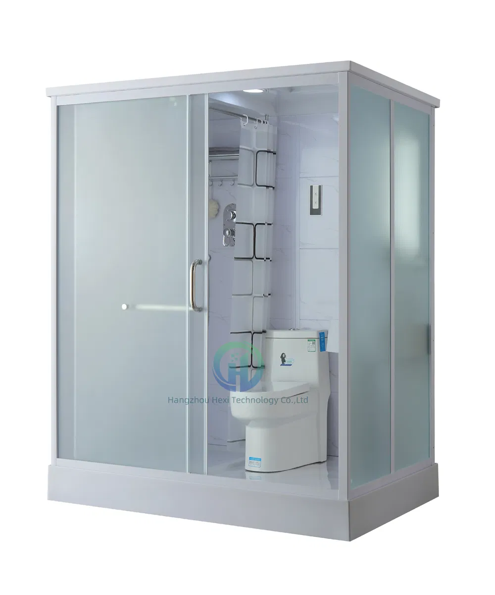Compact Prefabricated Toilet and Shower for Small Bathrooms
