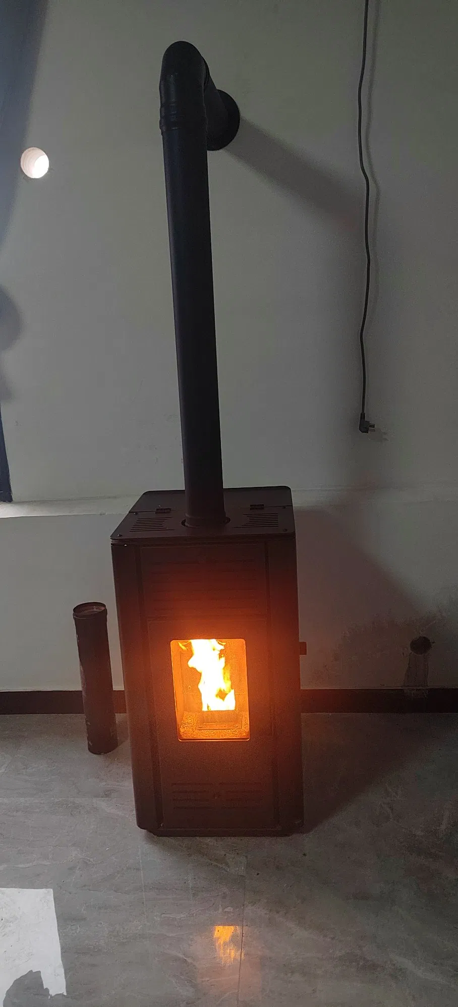 Дровяная печь на пеллетах 40-60 м² без электричества