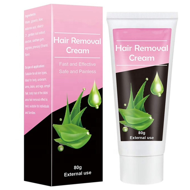 Professional Custom Depilatory Hair Remover Painless Permanent Hair Removal Cream