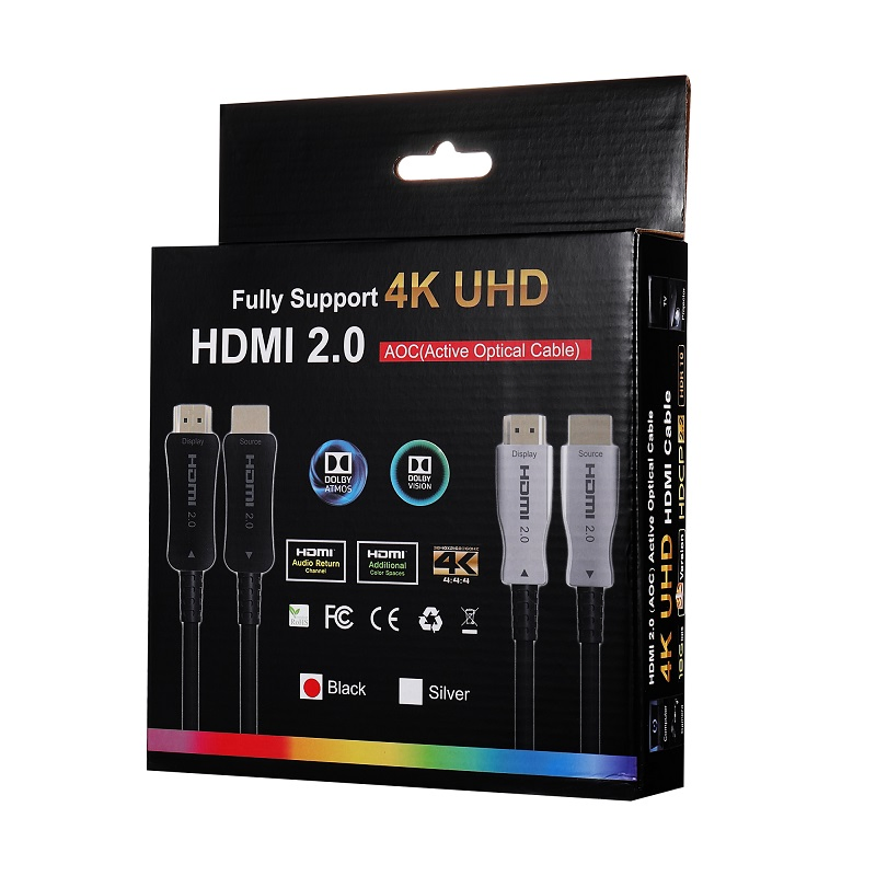 High-Speed 4K HDMI® Active Optical Fiber Cable 18gbps
