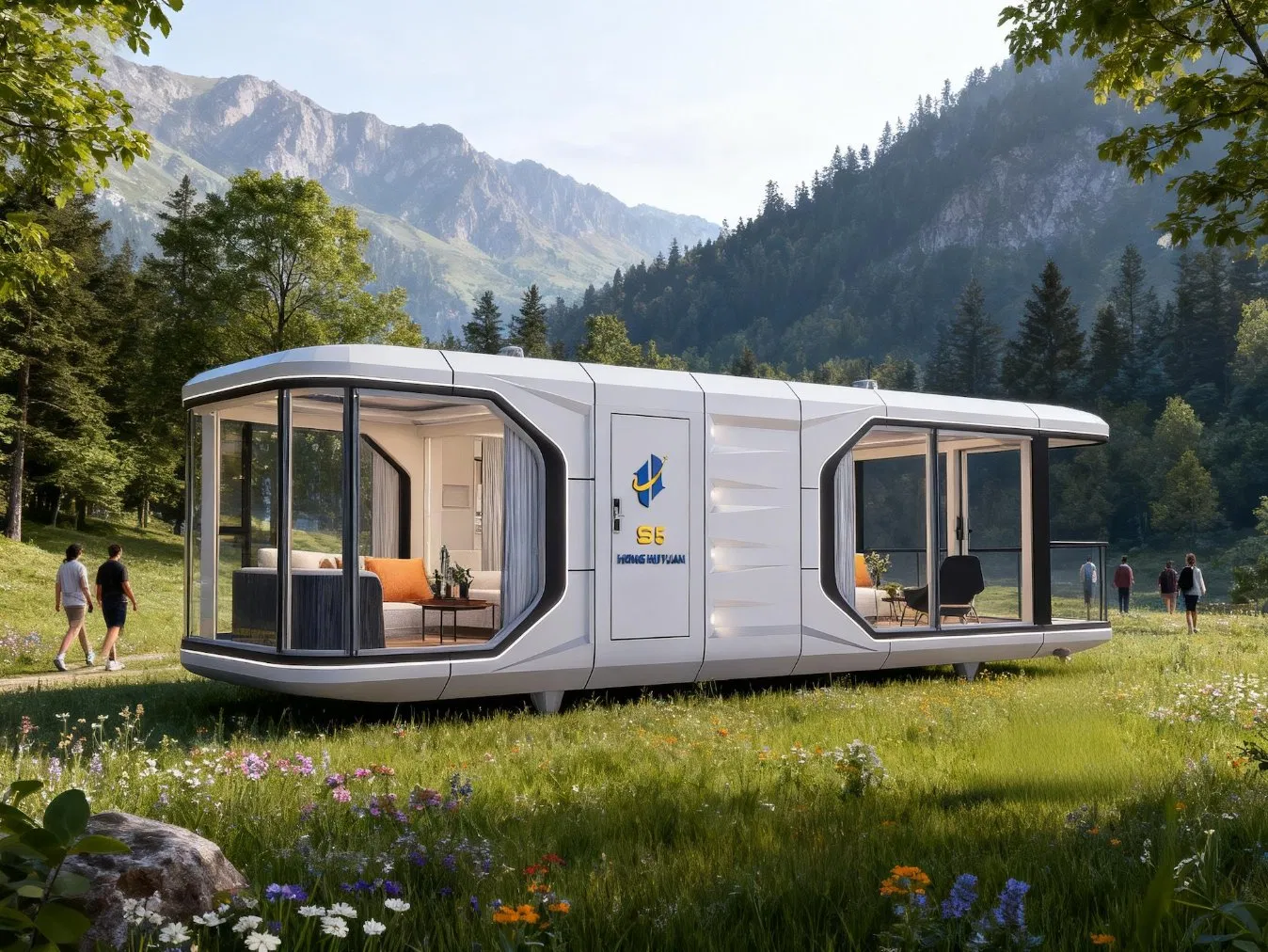 Honghuiyuan S5: Modern Capsule House for Luxury Retreats