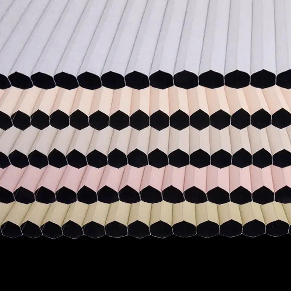 Double Cell Pleated Honeycomb Motorized Blinds Blackout Fabric for Hotel Window Blind