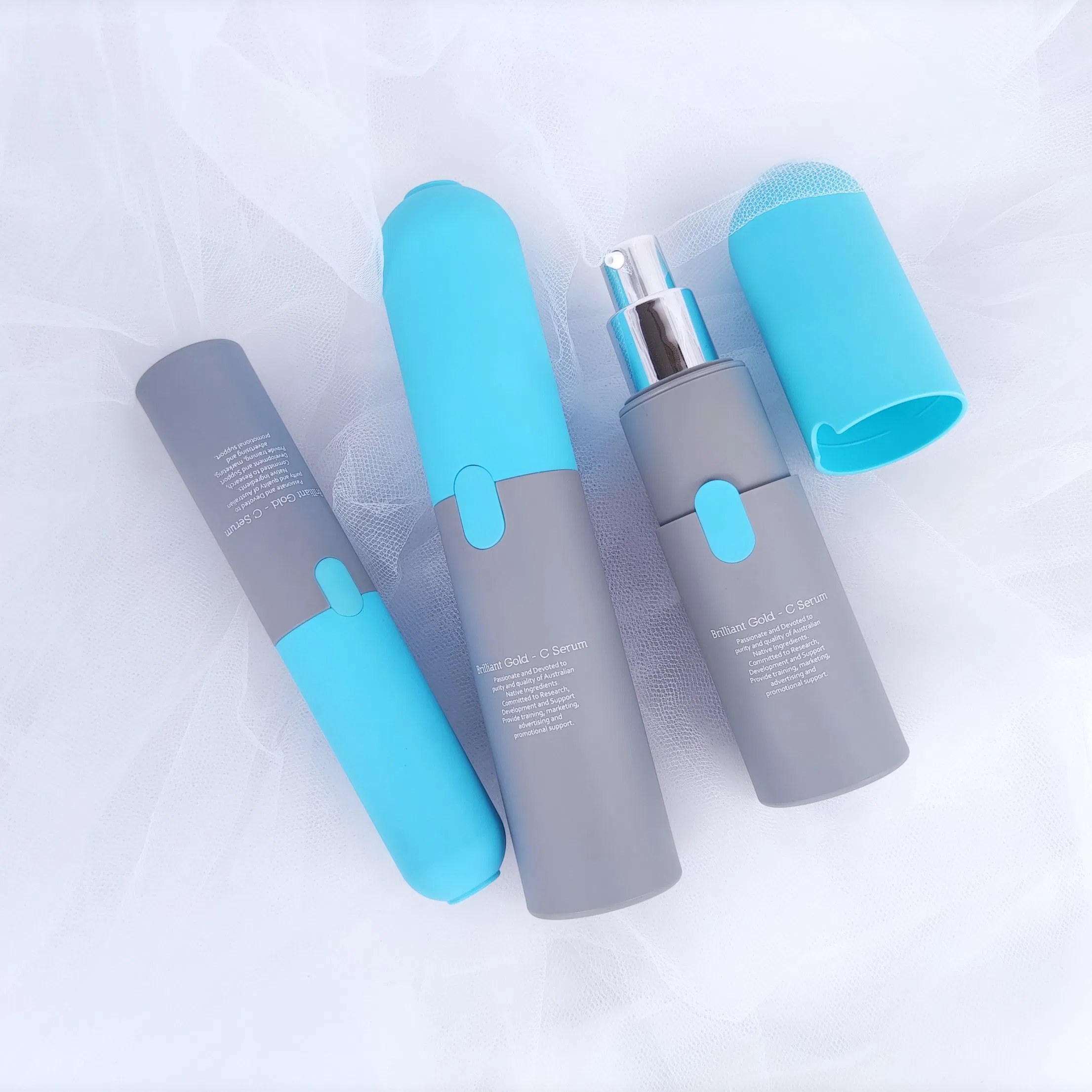 Unique Design Recyclable Plastic PP Airless Pump Bottle Airless Dispenser Packaging for Skin Care and Cosmetics