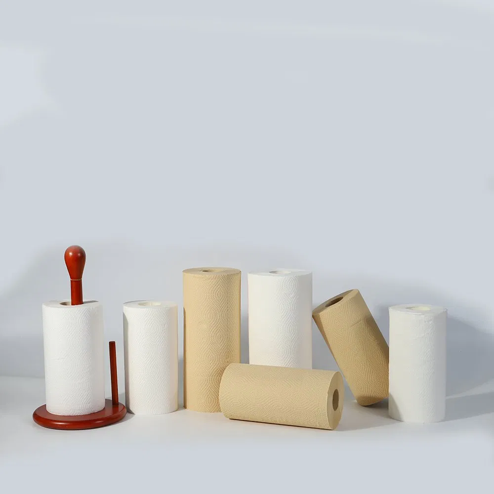 Customized Logo Bamboo Pulp No Flavor Content Kitchen Towel Roll