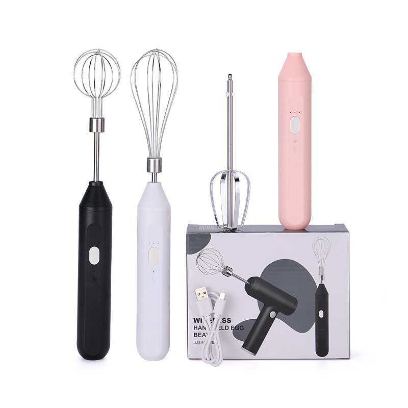 Custom Logo Rechargeable USB Handheld Drinks Coffee Mixer Battery Milk Foam Maker Automatic Electric Milk Frother for Lattes