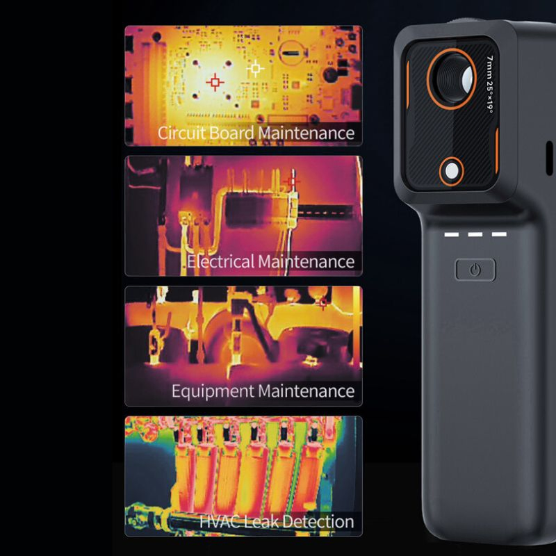-20º C~+550º C Water-Proof Handheld Thermal Imaging Camera with 7mm Lens for Close-Range HD Imaging