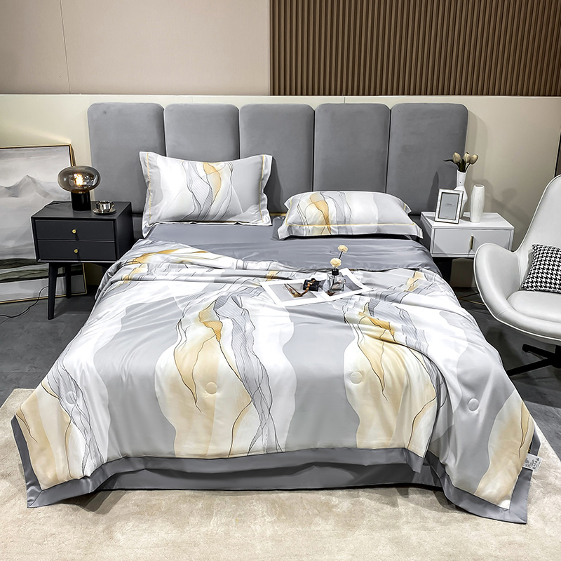Wholesale T Encel Bedding Set Home Textile Gold Comforter Sets Bedding Luxury Embroidery Bedding Set