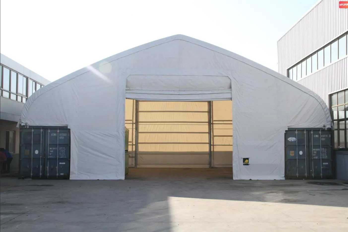 Suihe 15m X 12m Heavy Duty Industrial Dome Shelter for Shipping Containers