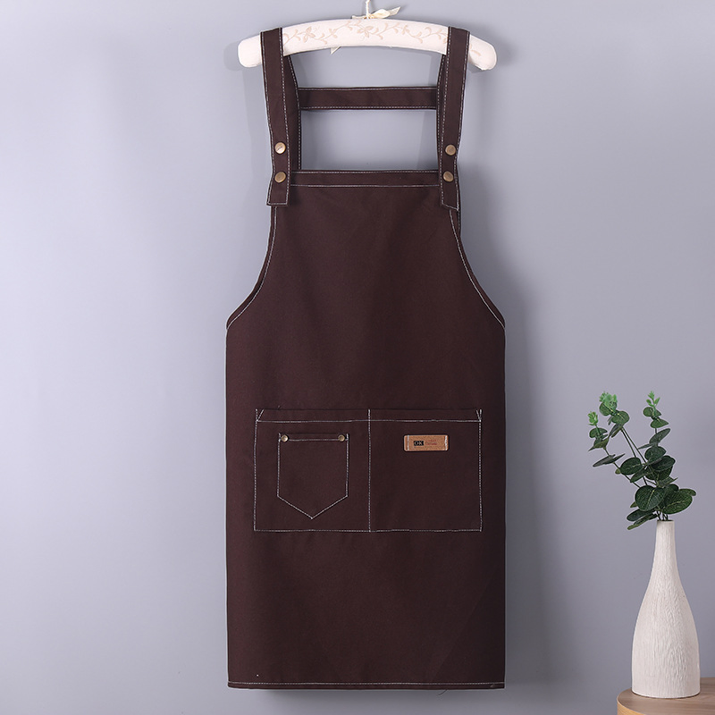 Custom Adults Cleaning Heavy Duty Black PVC Waterproof Apron High Quality Advanced Plastic Kitchen Apron