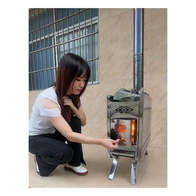 Indoor Wholesale Sauna Wood Burning Stove Solid Fuel Stove Wood Oven for Camping Outdoor Tent