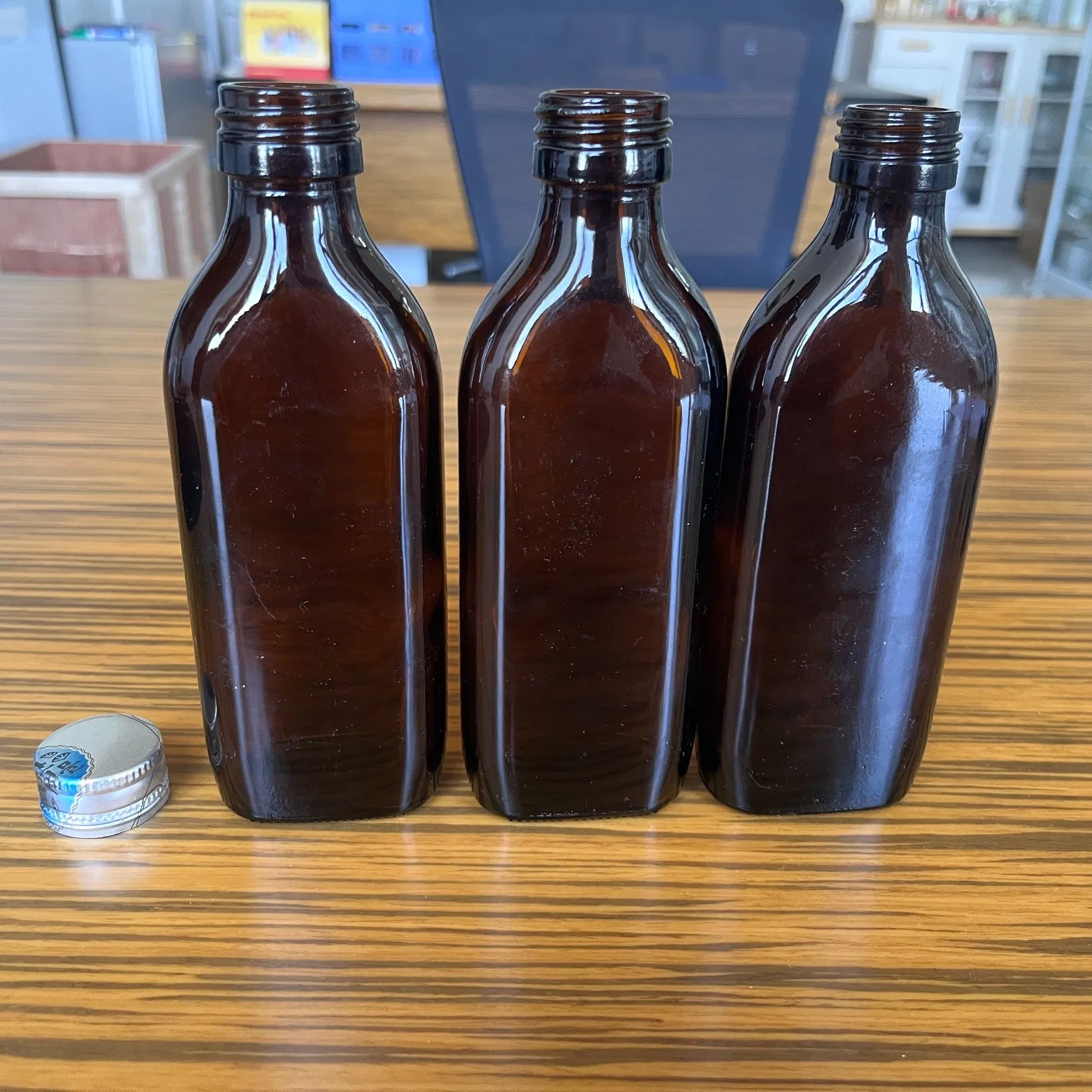 120ml 150ml Glass Bottle for Syrup Medical Use with Cap